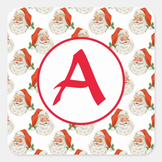 ADESIVO QUADRADO INICIAL PERSONALIZADO (Frente)