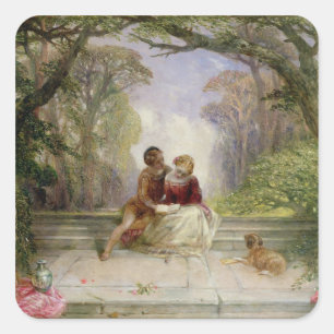 Adesivo Quadrado Início do verão