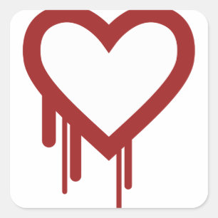 Adesivo Quadrado Inseto 2014 de Heartbleed - de alta qualidade