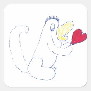 Adesivo Quadrado Inseto Pquadrado