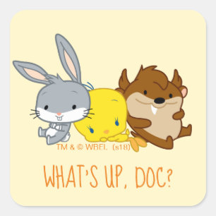 Adesivo Quadrado Insetos Chibi BUNNY™, TWEETY™ E TAZ™