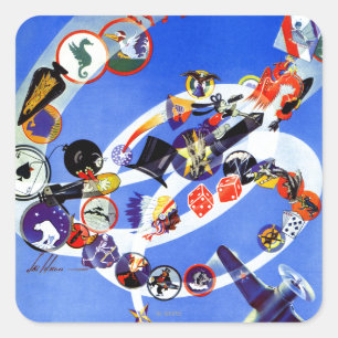 Adesivo Quadrado Insígnias do esquadrão