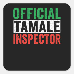 Adesivo Quadrado Inspetor oficial tamale