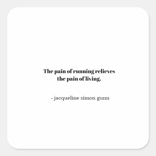 Adesivo Quadrado Inspiration runners  (Frente)