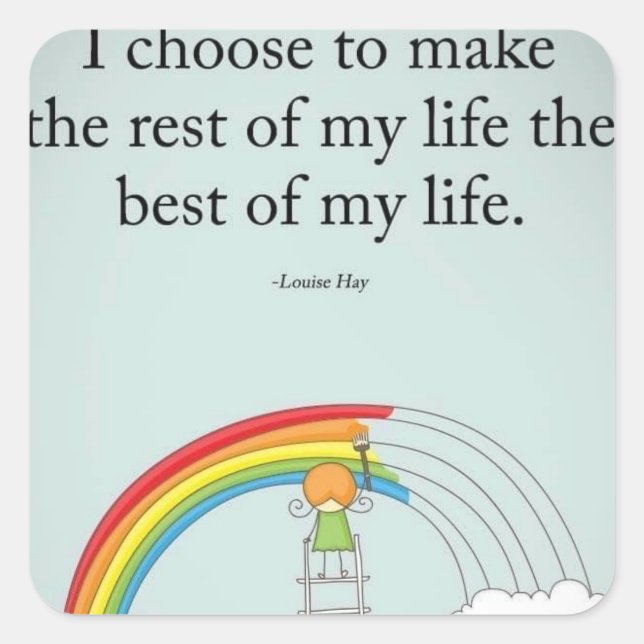 Adesivo Quadrado Inspiration Sticker para o seu carro, anotações em (Frente)