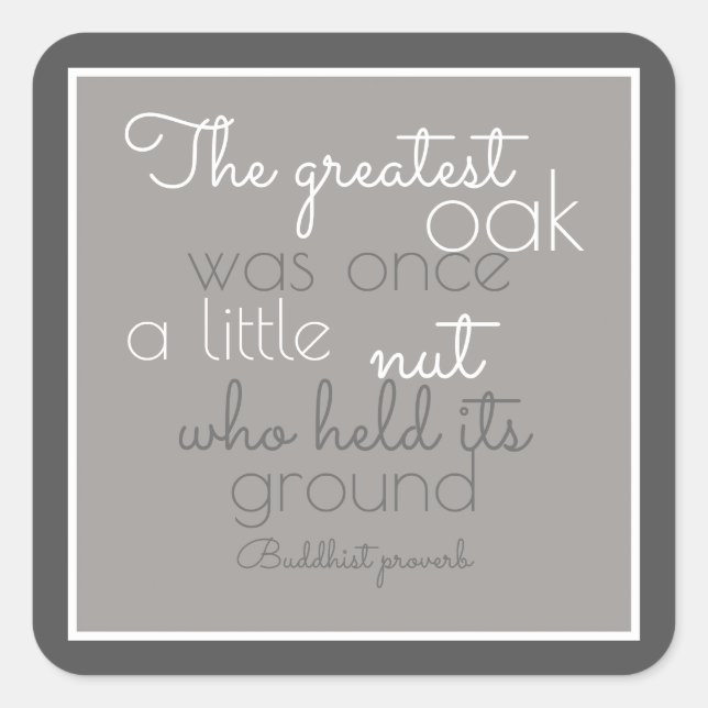 Adesivo Quadrado inspirational poster quote Buddhist proverb (Frente)