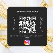 Instagrar código de código qr do nome de empresa b