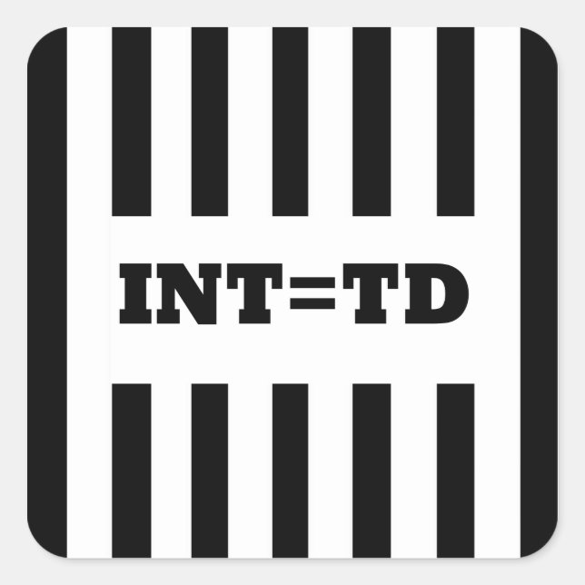 Adesivo Quadrado Interceptação Igual a Tocar - Substituir Refs (Frente)