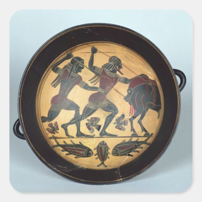 Adesivo Quadrado Interior de um copo (Frente)