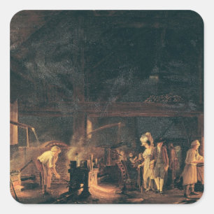 Adesivo Quadrado Interior de uma forja, 1771