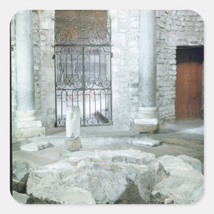 Adesivo Quadrado Interior do baptistery octogonal da catedral