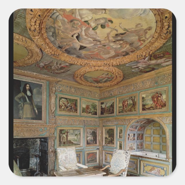 Adesivo Quadrado Interior do "Salle Luís XIV" (Frente)