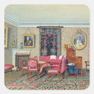 Adesivo Quadrado Interior em Pavlino, 1840s
