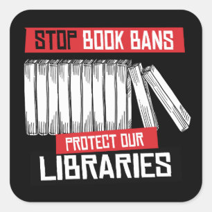 Adesivo Quadrado Interromper Bloqueios de Livros Proteger Bibliotec