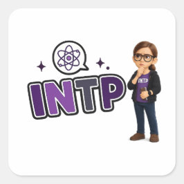 Adesivo Quadrado INTP — A Mente Investigadora