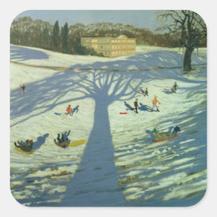 Adesivo Quadrado Inverno 2002 da casa da abadia de Calke