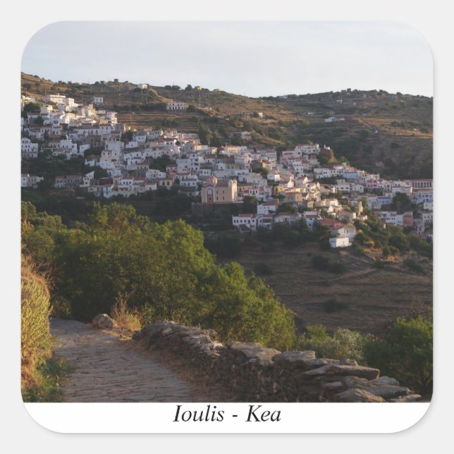Adesivo Quadrado Ioulis - Kea (Frente)