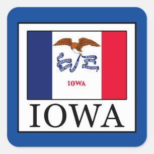 Adesivo Quadrado Iowa