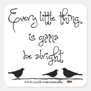 Adesivo Quadrado Ir ser tudo bem