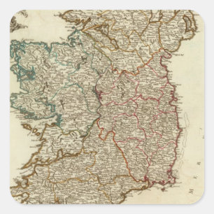 Adesivo Quadrado Ireland e Inglaterra