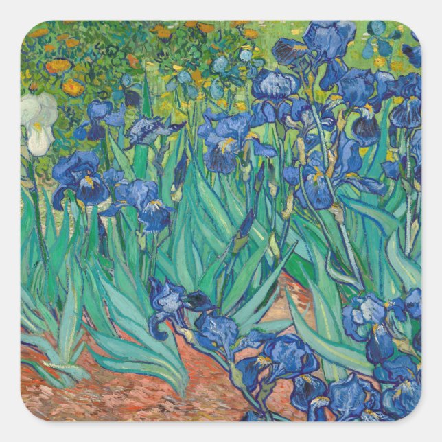 Adesivo Quadrado Irises, 1889 (Frente)