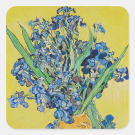 Adesivo Quadrado Irises Vincent van Gogh
