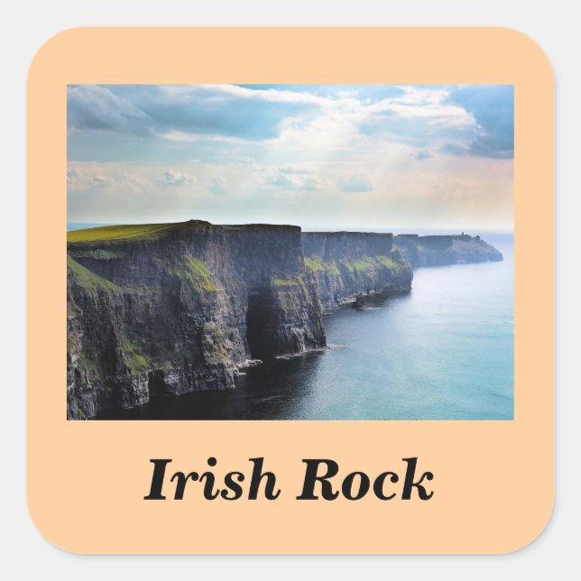 Adesivo Quadrado Irish Rock#2: Stickers (Frente)