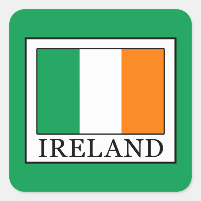 Adesivo Quadrado Irlanda (Frente)