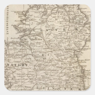 Adesivo Quadrado Irlanda