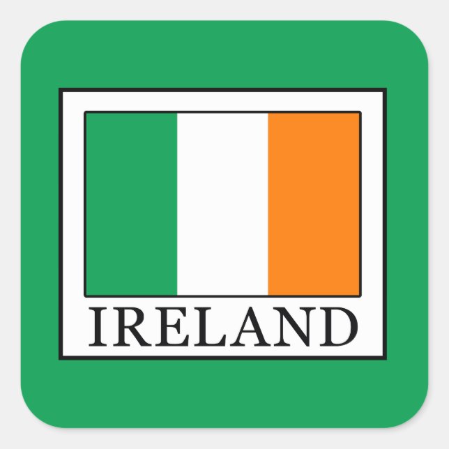 Adesivo Quadrado Irlanda (Frente)