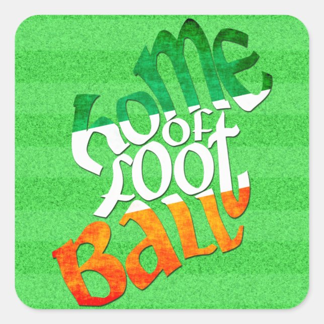 Adesivo Quadrado Irlanda Casa de Peil Ghaelach (Frente)