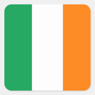Adesivo Quadrado irlanda-Flag