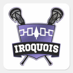 Adesivo Quadrado Iroquois Nation Lacrosse