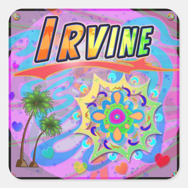 Adesivo Quadrado Irvine True Progress Sticker (Frente)