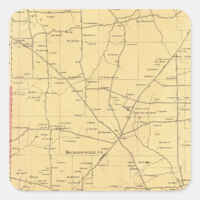 Adesivo Quadrado Irwin Township (Frente)