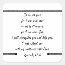 isaiah 41 10 - então não tenha medo do verso das e