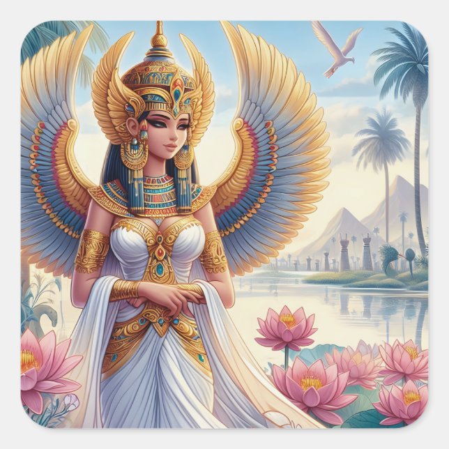 Adesivo Quadrado Isis: Goddess of the Nile (Frente)