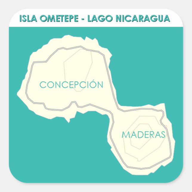 Adesivo Quadrado Isla Ometepe (Frente)
