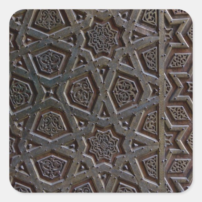 Adesivo Quadrado Islamic Geometric Pattern (Frente)