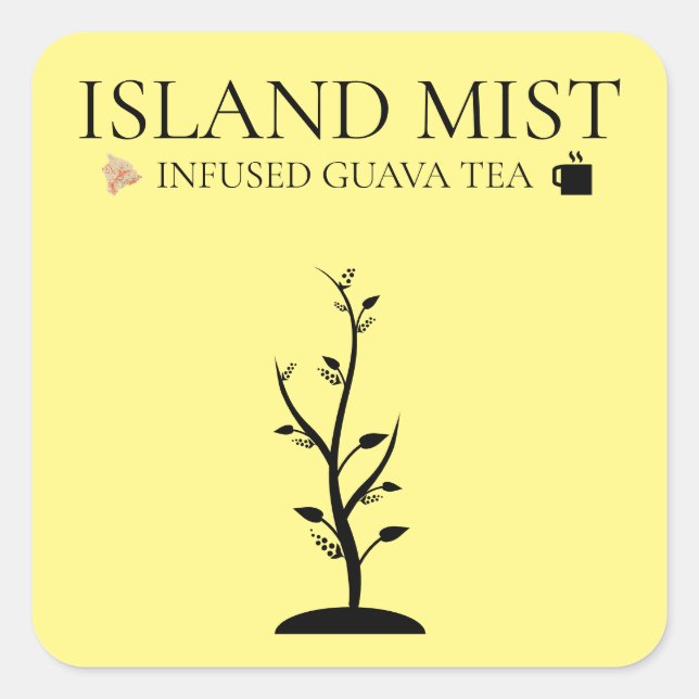ADESIVO QUADRADO ISLAND MIST INFUSED GUAVA TEA (Frente)