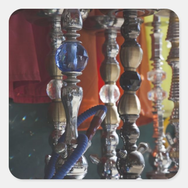 Adesivo Quadrado Israel, Tel Aviv, Jaffa, canalizações de água de s (Frente)