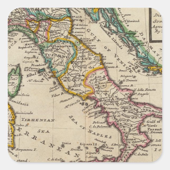 Adesivo Quadrado Itália 9 (Frente)