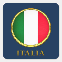 Adesivo Quadrado Itália - Bandeira Italiana