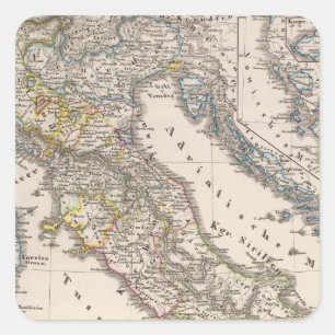 Adesivo Quadrado Italia desde 1270 até 1450