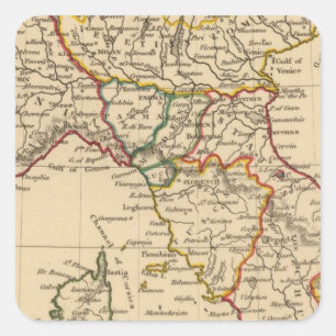 Adesivo Quadrado Italia do norte