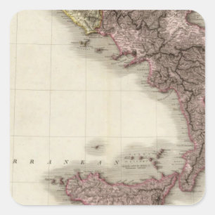 Adesivo Quadrado Italia do sul