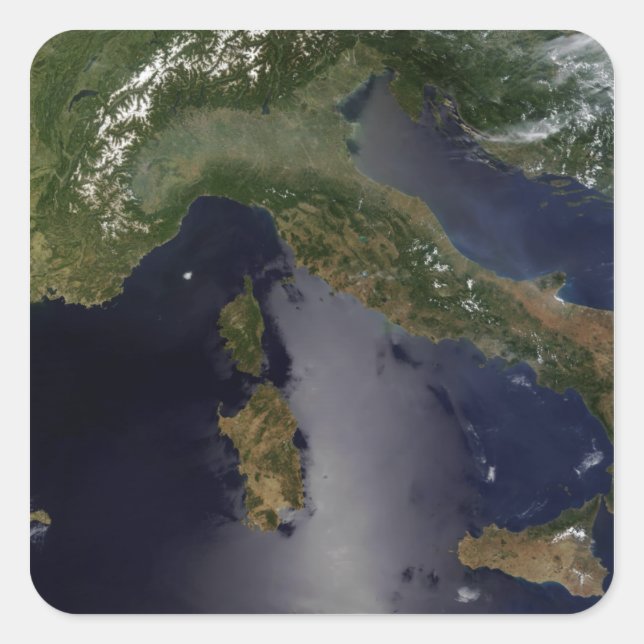 Adesivo Quadrado Itália e Sudeste da França (Frente)