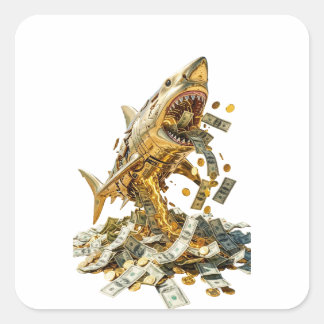 Adesivo Quadrado Italian Brainrot Aesthetic Sticker | Tralalero Tra