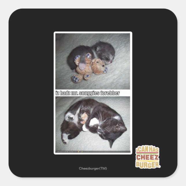 Adesivo Quadrado iz hadz sr. snuggies forbber (Frente)