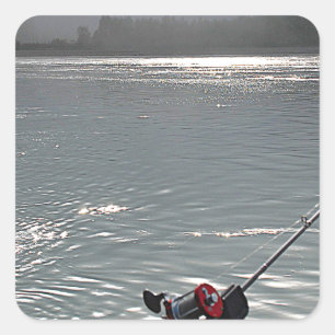 Adesivo Quadrado Já Não Há Trabalho De Pesca